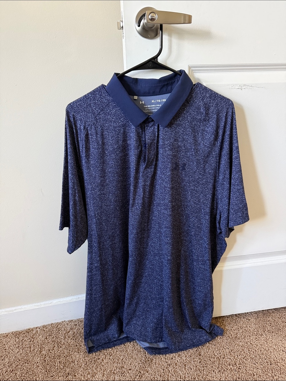 Under Armour Men’s Navy Heather Performance Polo golf